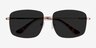 Ryker Gold MetalSunglass Frames from EyeBuyDirect, Closed View