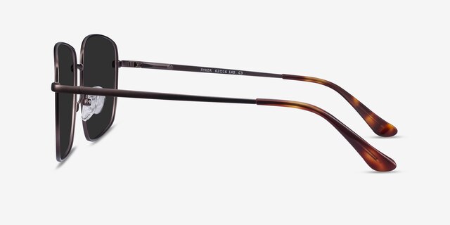 Ryker Coffee MetalSunglass Frames from EyeBuyDirect, Side View