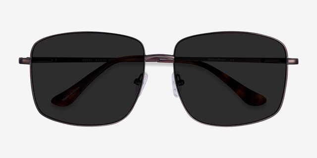 Ryker Coffee MetalSunglass Frames from EyeBuyDirect, Closed View