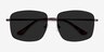 Ryker Coffee MetalSunglass Frames from EyeBuyDirect, Closed View