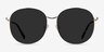 Sage Gold MetalSunglass Frames from EyeBuyDirect, Front View