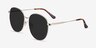 Sage Gold MetalSunglass Frames from EyeBuyDirect, Angle View