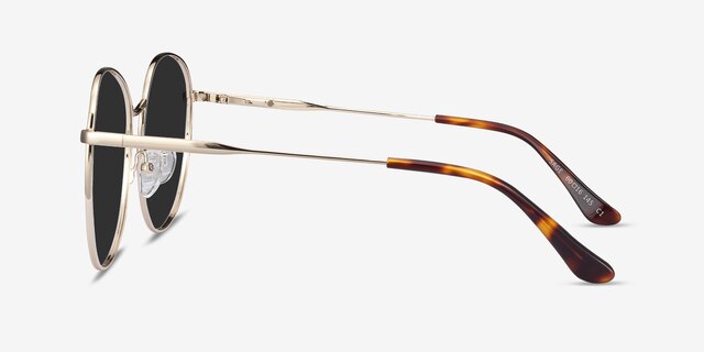 Sage Gold MetalSunglass Frames from EyeBuyDirect, Side View