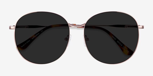 Sage Or rose MétalSoleil de Lunette de vue d'EyeBuyDirect, Vue Rapprochée