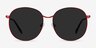 Sage Red MetalSunglass Frames from EyeBuyDirect, Front View