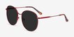 Sage Red MetalSunglass Frames from EyeBuyDirect, Angle View
