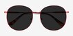 Sage Red MetalSunglass Frames from EyeBuyDirect, Closed View