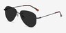Locket Black MetalSunglass Frames from EyeBuyDirect, Angle View