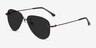 Locket Bronze MetalSunglass Frames from EyeBuyDirect, Angle View