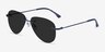 Locket Navy MetalSunglass Frames from EyeBuyDirect, Angle View