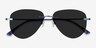 Locket Navy MetalSunglass Frames from EyeBuyDirect, Closed View