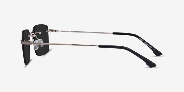 Invent Silver MetalSunglass Frames from EyeBuyDirect, Side View