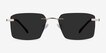 Invent Matte Gold MetalSunglass Frames from EyeBuyDirect, Front View