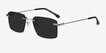 Invent Matte Gold MetalSunglass Frames from EyeBuyDirect, Angle View