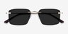 Invent Matte Gold MetalSunglass Frames from EyeBuyDirect, Closed View