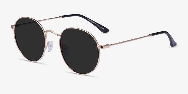 Disclosure Doré MétalSoleil de Lunette de vue d'EyeBuyDirect, Vue d'Angle