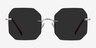 Elmira Silver MetalSunglass Frames from EyeBuyDirect, Front View
