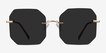 Elmira Gold MetalSunglass Frames from EyeBuyDirect, Front View