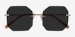 Elmira Gold MetalSunglass Frames from EyeBuyDirect, Closed View