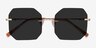 Elmira Gold MetalSunglass Frames from EyeBuyDirect, Closed View