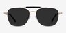 Jackson Gold Black AcetateSunglass Frames from EyeBuyDirect, Front View