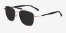 Jackson Gold Black AcetateSunglass Frames from EyeBuyDirect, Angle View