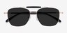 Jackson Gold Black AcetateSunglass Frames from EyeBuyDirect, Closed View