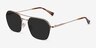 Decade Gold MetalSunglass Frames from EyeBuyDirect, Angle View