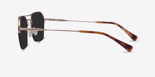 Decade Gold MetalSunglass Frames from EyeBuyDirect, Side View