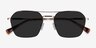 Decade Gold MetalSunglass Frames from EyeBuyDirect, Closed View