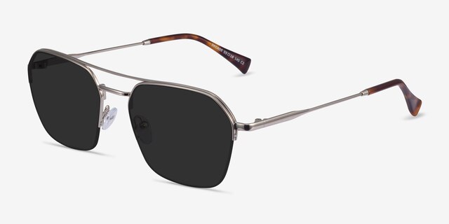Decade Silver MetalSunglass Frames from EyeBuyDirect, Angle View