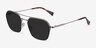 Decade Silver MetalSunglass Frames from EyeBuyDirect, Angle View