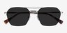 Decade Silver MetalSunglass Frames from EyeBuyDirect, Closed View