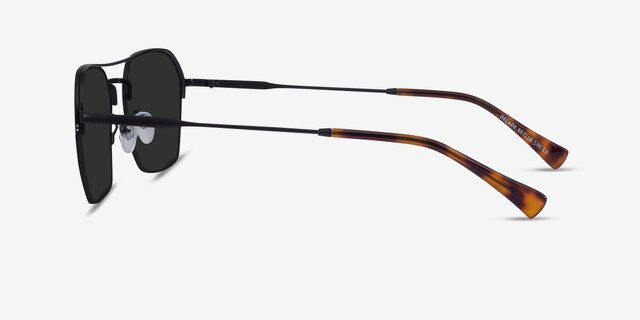 Decade Black MetalSunglass Frames from EyeBuyDirect, Side View