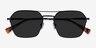 Decade Black MetalSunglass Frames from EyeBuyDirect, Closed View