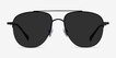 Garros Black Tortoise MetalSunglass Frames from EyeBuyDirect, Front View