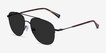 Garros Black Tortoise MetalSunglass Frames from EyeBuyDirect, Angle View