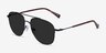 Garros Black Tortoise MetalSunglass Frames from EyeBuyDirect, Angle View