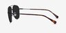 Garros Black Tortoise MetalSunglass Frames from EyeBuyDirect, Side View