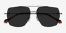 Whittle Silver MetalSunglass Frames from EyeBuyDirect, Closed View