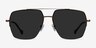 Whittle Bronze MetalSunglass Frames from EyeBuyDirect, Front View
