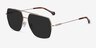 Whittle Gold MetalSunglass Frames from EyeBuyDirect, Angle View