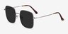 Sunday Silver MetalSunglass Frames from EyeBuyDirect, Angle View