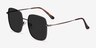 Sunday Bronze MetalSunglass Frames from EyeBuyDirect, Angle View