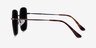 Sunday Bronze MetalSunglass Frames from EyeBuyDirect, Side View
