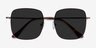 Sunday Bronze MetalSunglass Frames from EyeBuyDirect, Closed View