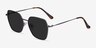 Ginza Gunmetal MetalSunglass Frames from EyeBuyDirect, Angle View