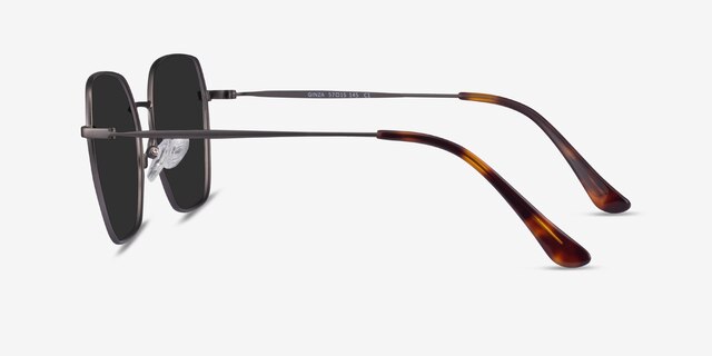 Ginza Gunmetal MetalSunglass Frames from EyeBuyDirect, Side View