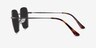 Ginza Gunmetal MetalSunglass Frames from EyeBuyDirect, Side View