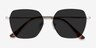 Ginza Silver MetalSunglass Frames from EyeBuyDirect, Closed View